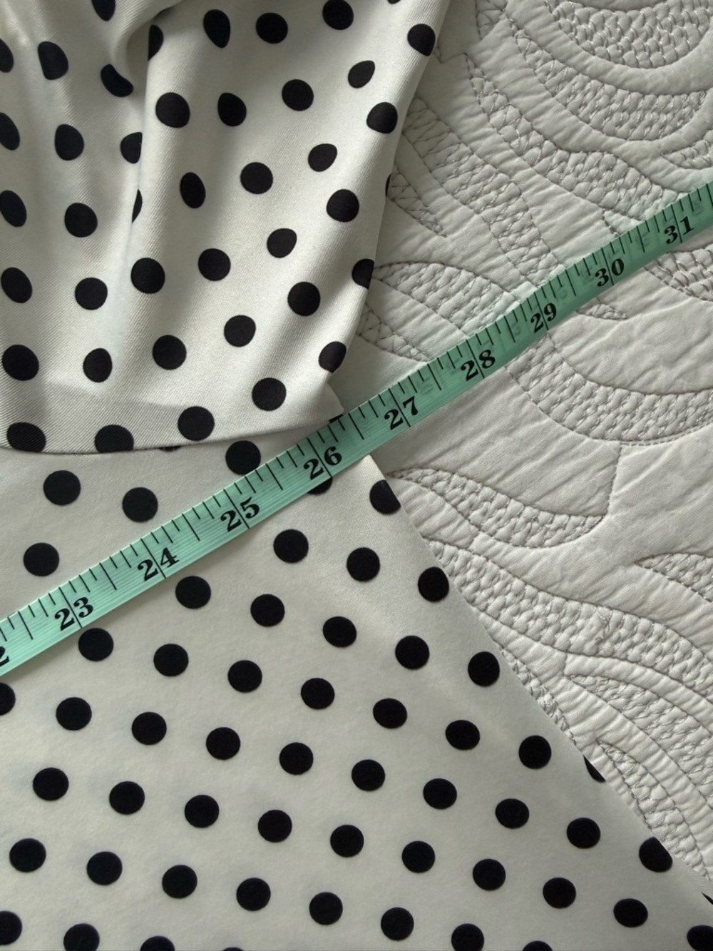 IC by Connie K - Polka Dot Swing Dress - Black & White Colorblock - Picture 10 of 12